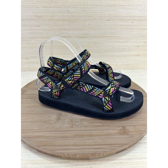 Teva Original Universal Boomerang Pink Sandals Youth Size 4 - Picture 3 of 8